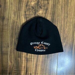 Orange County Choppers Black Beanie with Orange Logo